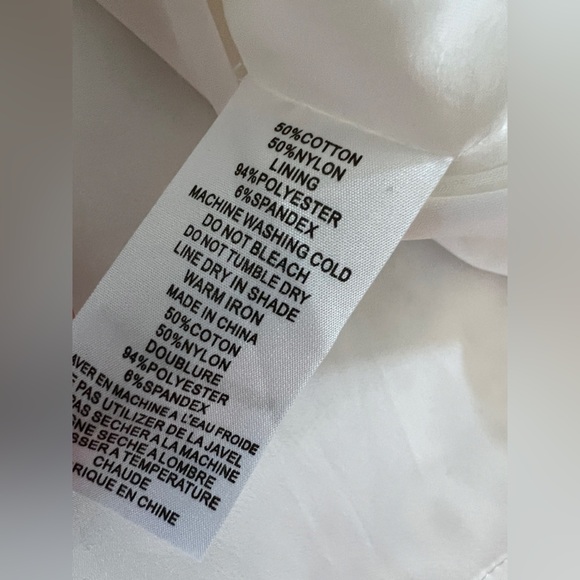 Trina Turk Embroidered White Peplum Sheath Dress Size 14 New with tags - Picture 12 of 15